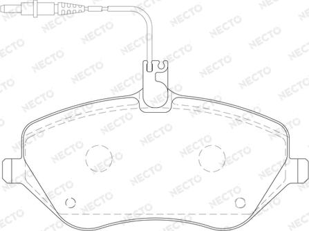 Necto FD7105A - Komplet Pločica, disk-kočnica www.molydon.hr