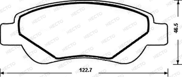 Necto FD7189A - Komplet Pločica, disk-kočnica www.molydon.hr