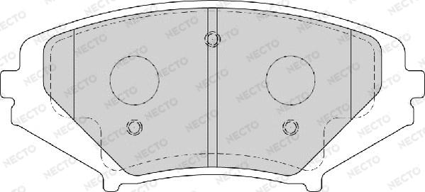 Necto FD7172A - Komplet Pločica, disk-kočnica www.molydon.hr