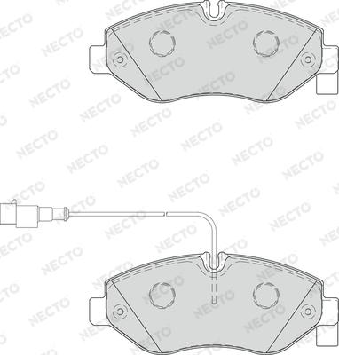 Necto FD7345V - Komplet Pločica, disk-kočnica www.molydon.hr