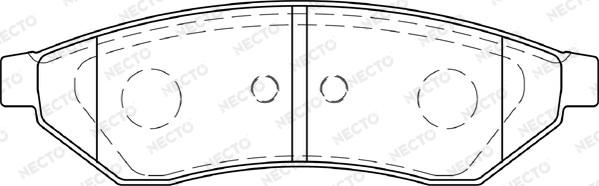 Necto FD7309A - Komplet Pločica, disk-kočnica www.molydon.hr