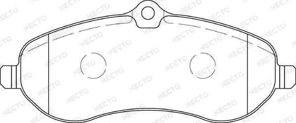 Necto FD7316V - Komplet Pločica, disk-kočnica www.molydon.hr