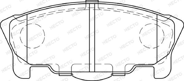 Necto FD7310A - Komplet Pločica, disk-kočnica www.molydon.hr