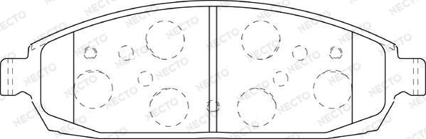 Necto FD7322A - Komplet Pločica, disk-kočnica www.molydon.hr