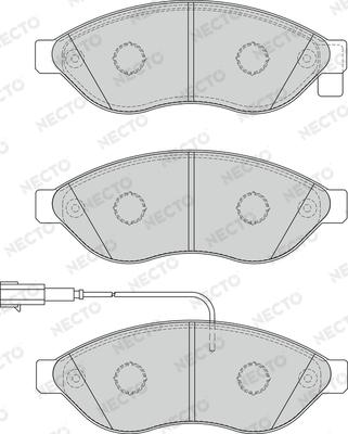 Necto FD7266V - Komplet Pločica, disk-kočnica www.molydon.hr