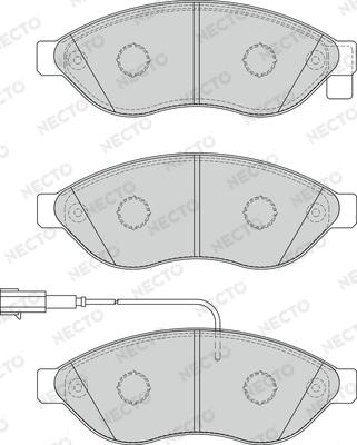 Necto FD7267V - Komplet Pločica, disk-kočnica www.molydon.hr