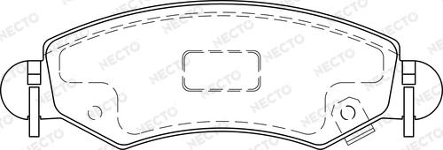 Necto FD7203A - Komplet Pločica, disk-kočnica www.molydon.hr