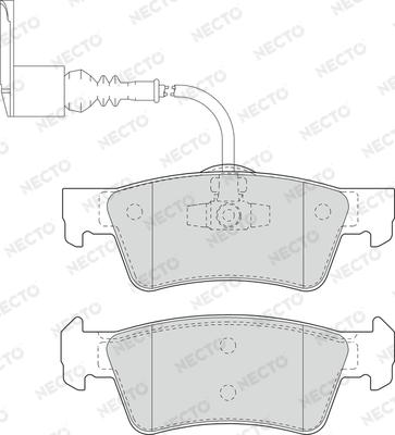 Necto FD7207V - Komplet Pločica, disk-kočnica www.molydon.hr