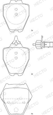 Necto FD7284A - Komplet Pločica, disk-kočnica www.molydon.hr