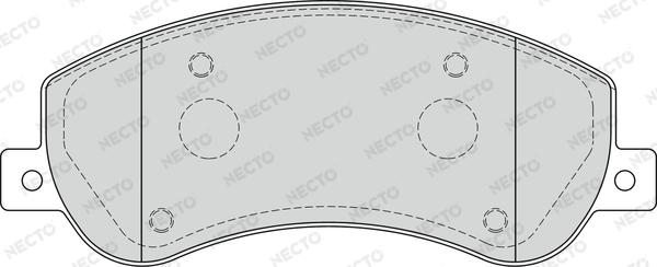 Necto FD7271V - Komplet Pločica, disk-kočnica www.molydon.hr