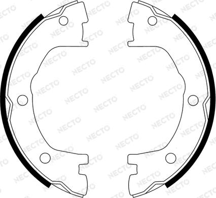 Necto N1659 - Komplet kočionih obloga, rucna kočnica www.molydon.hr