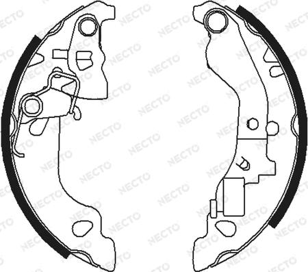 Necto N1663 - Komplet kočnica, bubanj kočnice www.molydon.hr