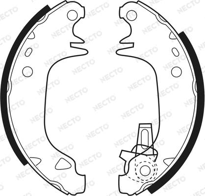 Necto N1169 - Komplet kočnica, bubanj kočnice www.molydon.hr