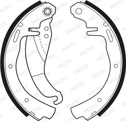 Necto N1336 - Komplet kočnica, bubanj kočnice www.molydon.hr