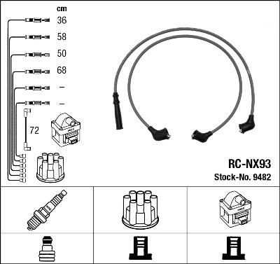 NGK 9482 - Set kablova za paljenje www.molydon.hr