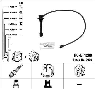 NGK 9099 - Set kablova za paljenje www.molydon.hr