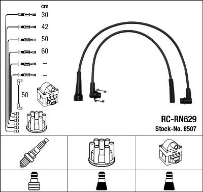 NGK 8507 - Set kablova za paljenje www.molydon.hr