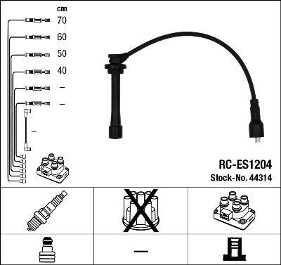 NGK 44314 - Set kablova za paljenje www.molydon.hr