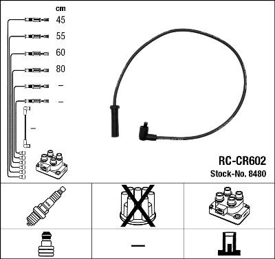 NGK 8480 - Set kablova za paljenje www.molydon.hr