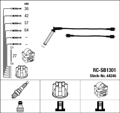 NGK 44246 - Set kablova za paljenje www.molydon.hr