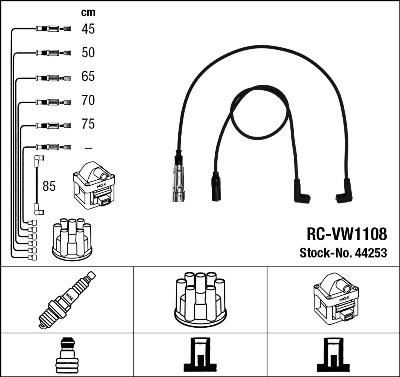 NGK 44253 - Set kablova za paljenje www.molydon.hr