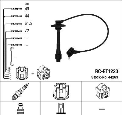 NGK 44263 - Set kablova za paljenje www.molydon.hr