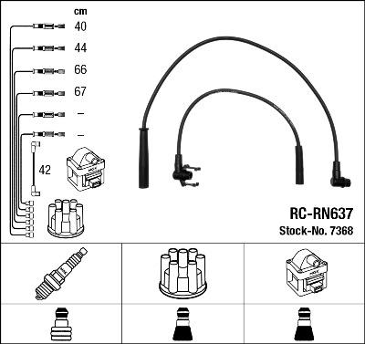 NGK 7368 - Set kablova za paljenje www.molydon.hr