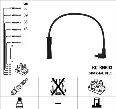 NGK 8185 - Set kablova za paljenje www.molydon.hr