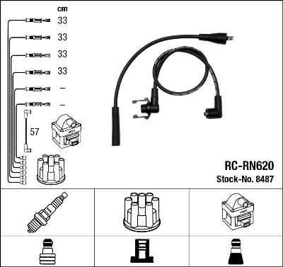 NGK 8487 - Set kablova za paljenje www.molydon.hr