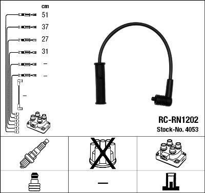 NGK 4053 - Set kablova za paljenje www.molydon.hr