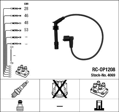 NGK 4069 - Set kablova za paljenje www.molydon.hr