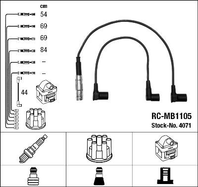 NGK 4071 - Set kablova za paljenje www.molydon.hr