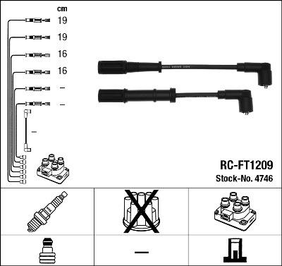 NGK 4746 - Set kablova za paljenje www.molydon.hr