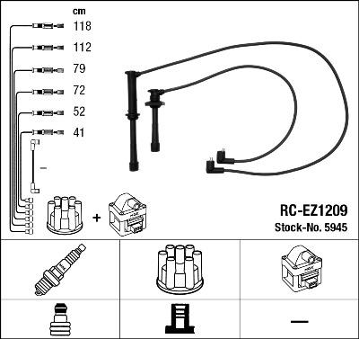 NGK 5945 - Set kablova za paljenje www.molydon.hr