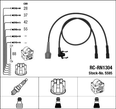 NGK 5595 - Set kablova za paljenje www.molydon.hr