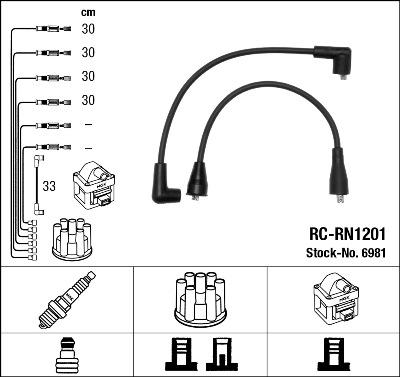 NGK 6981 - Set kablova za paljenje www.molydon.hr