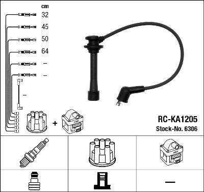 NGK 6306 - Set kablova za paljenje www.molydon.hr