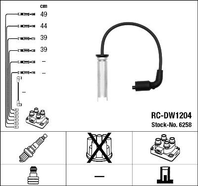 NGK 6258 - Set kablova za paljenje www.molydon.hr