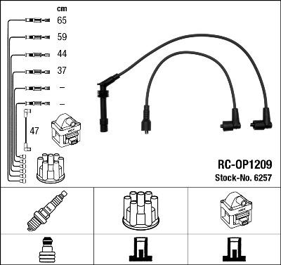 NGK 6257 - Set kablova za paljenje www.molydon.hr