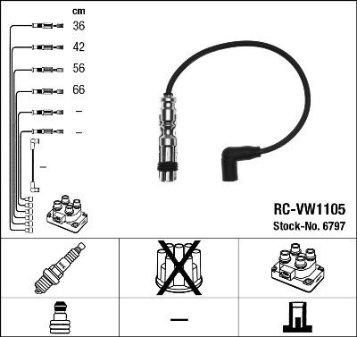 NGK 6797 - Set kablova za paljenje www.molydon.hr