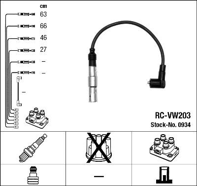 NGK 0934 - Set kablova za paljenje www.molydon.hr