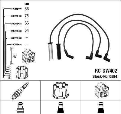 NGK 0594 - Set kablova za paljenje www.molydon.hr