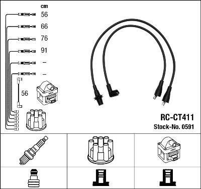 NGK 0591 - Set kablova za paljenje www.molydon.hr