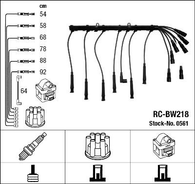 NGK 0561 - Set kablova za paljenje www.molydon.hr