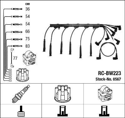 NGK 0567 - Set kablova za paljenje www.molydon.hr