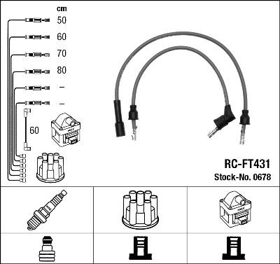 NGK 0678 - Set kablova za paljenje www.molydon.hr