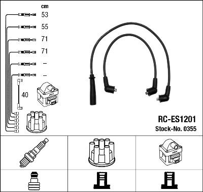 NGK 0355 - Set kablova za paljenje www.molydon.hr