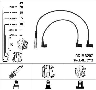 NGK 0742 - Set kablova za paljenje www.molydon.hr