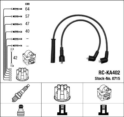 NGK 0715 - Set kablova za paljenje www.molydon.hr