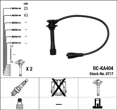 NGK 0717 - Set kablova za paljenje www.molydon.hr